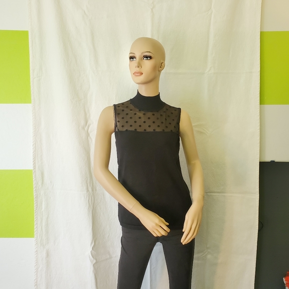 Mock Neck Sleeveless Top - Picture 2 of 13